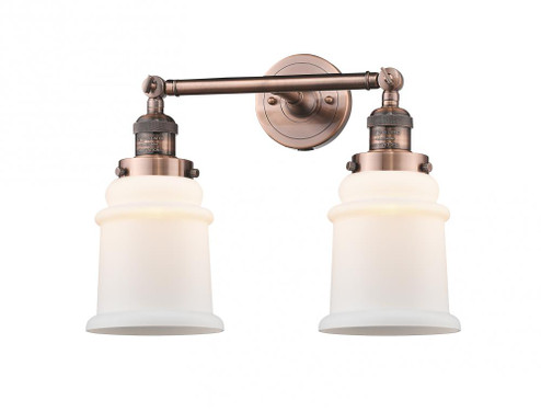 Canton - 2 Light - 17 inch - Antique Copper - Adjustable Bath Vanity Light (3442|208-AC-G181)
