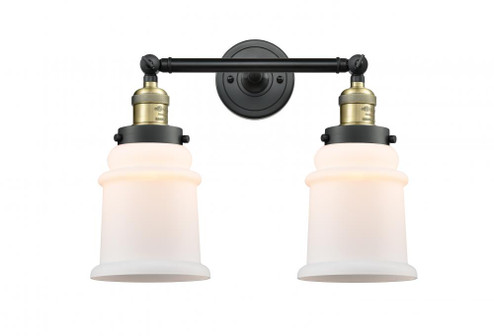 Canton - 2 Light - 17 inch - Black Antique Brass - Adjustable Bath Vanity Light (3442|208-BAB-G181-LED)