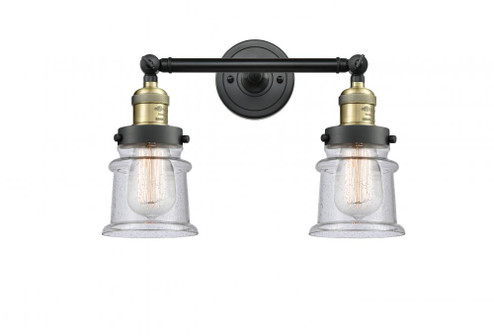 Canton - 2 Light - 17 inch - Black Antique Brass - Adjustable Bath Vanity Light (3442|208-BAB-G184S-LED)