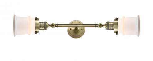 Canton - 2 Light - 6 inch - Antique Brass - Adjustable Bath Vanity Light (3442|208L-AB-G181S-LED)