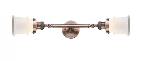 Canton - 2 Light - 6 inch - Antique Copper - Adjustable Bath Vanity Light (3442|208L-AC-G181S)