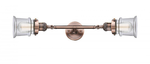 Canton - 2 Light - 6 inch - Antique Copper - Adjustable Bath Vanity Light (3442|208L-AC-G182S-LED)