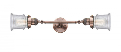 Canton - 2 Light - 6 inch - Antique Copper - Adjustable Bath Vanity Light (3442|208L-AC-G184S)