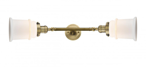 Canton - 2 Light - 6 inch - Brushed Brass - Adjustable Bath Vanity Light (3442|208L-BB-G181)