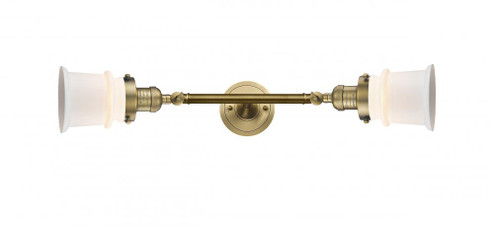 Canton - 2 Light - 6 inch - Brushed Brass - Adjustable Bath Vanity Light (3442|208L-BB-G181S)