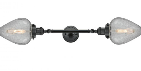 Geneseo - 2 Light - 7 inch - Matte Black - Adjustable Bath Vanity Light (3442|208L-BK-G165)