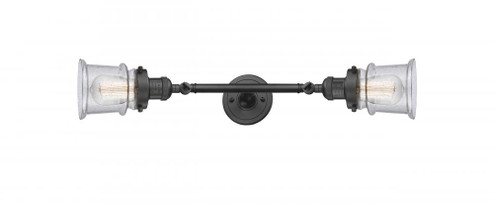 Canton - 2 Light - 6 inch - Oil Rubbed Bronze - Adjustable Bath Vanity Light (3442|208L-OB-G184S-LED)