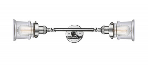 Canton - 2 Light - 6 inch - Polished Chrome - Adjustable Bath Vanity Light (3442|208L-PC-G182S)