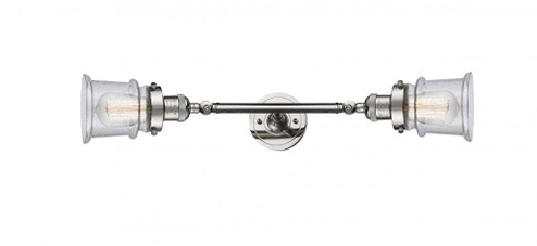 Canton - 2 Light - 6 inch - Polished Nickel - Adjustable Bath Vanity Light (3442|208L-PN-G184S-LED)