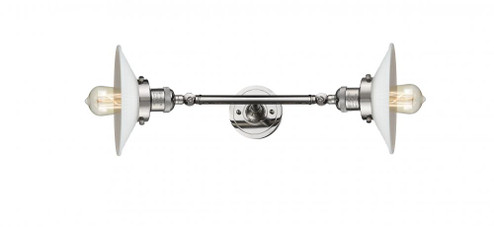 Halophane - 2 Light - 9 inch - Polished Nickel - Adjustable Bath Vanity Light (3442|208L-PN-G1-LED)