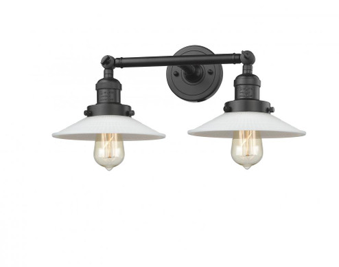 Halophane - 2 Light - 18 inch - Oil Rubbed Bronze - Adjustable Bath Vanity Light (3442|208-OB-G1-LED)