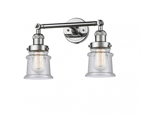 Canton - 2 Light - 17 inch - Polished Chrome - Adjustable Bath Vanity Light (3442|208-PC-G184S)