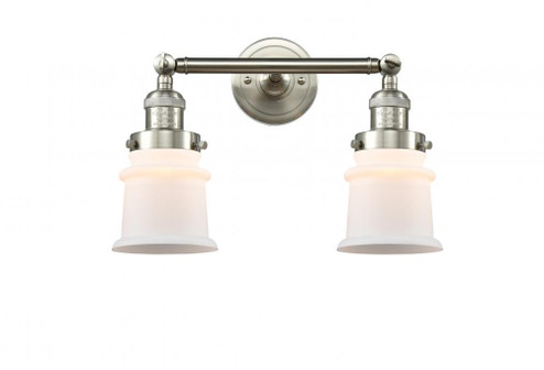 Canton - 2 Light - 17 inch - Brushed Satin Nickel - Adjustable Bath Vanity Light (3442|208-SN-G181S-LED)