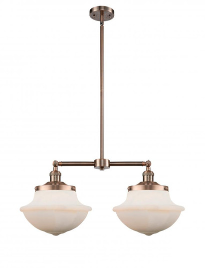Oxford - 2 Light - 25 inch - Antique Copper - Stem Hung - Adjustable Island Light (3442|209-AC-G541)