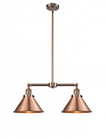 Briarcliff - 2 Light - 21 inch - Antique Copper - Stem Hung - Adjustable Island Light (3442|209-AC-M10-AC-LED)