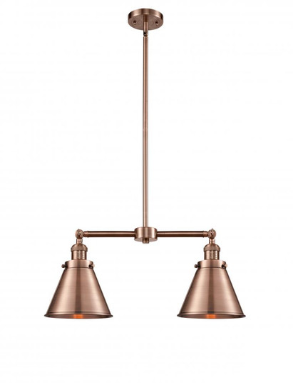 Appalachian - 2 Light - 23 inch - Antique Copper - Stem Hung - Adjustable Island Light (3442|209-AC-M13-AC-LED)