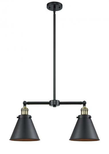 Appalachian - 2 Light - 23 inch - Black Antique Brass - Stem Hung - Adjustable Island Light (3442|209-BAB-M13-BK-LED)