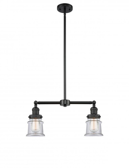 Canton - 2 Light - 21 inch - Matte Black - Stem Hung - Adjustable Island Light (3442|209-BK-G182S)