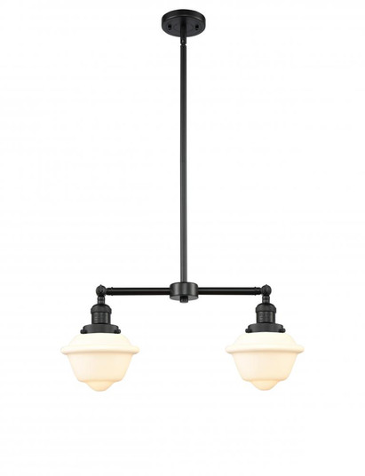 Oxford - 2 Light - 24 inch - Matte Black - Stem Hung - Adjustable Island Light (3442|209-BK-G531)