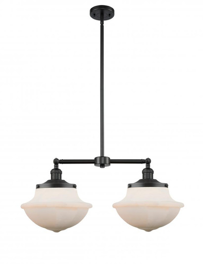 Oxford - 2 Light - 25 inch - Matte Black - Stem Hung - Adjustable Island Light (3442|209-BK-G541)