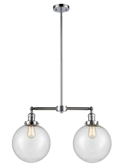 Beacon - 2 Light - 25 inch - Polished Chrome - Stem Hung - Adjustable Island Light (3442|209-PC-G204-10)