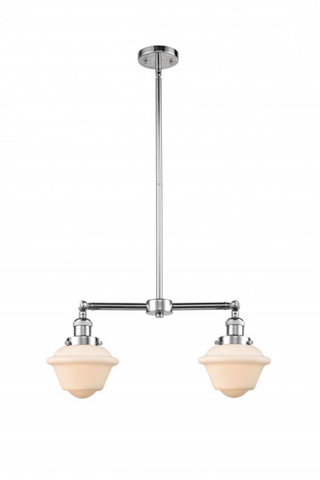 Oxford - 2 Light - 24 inch - Polished Chrome - Stem Hung - Adjustable Island Light (3442|209-PC-G531)