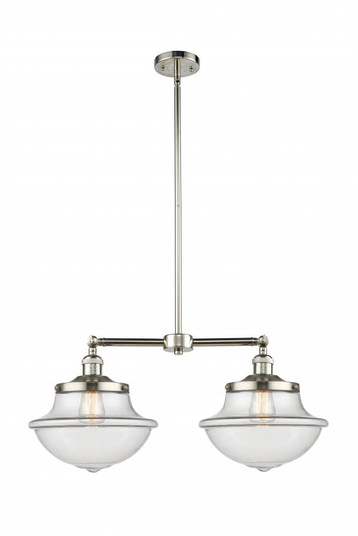 Oxford - 2 Light - 25 inch - Polished Nickel - Stem Hung - Adjustable Island Light (3442|209-PN-G542-LED)