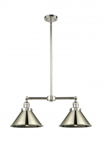 Briarcliff - 2 Light - 21 inch - Polished Nickel - Stem Hung - Adjustable Island Light (3442|209-PN-M10-PN-LED)