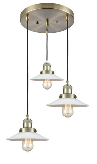 Halophane 3 Light Multi-Pendant (3442|211/3-AB-G1)