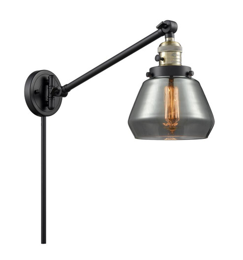 Fulton - 1 Light - 8 inch - Black Antique Brass -Adjustable Swing Arm (3442|237-BAB-G173)