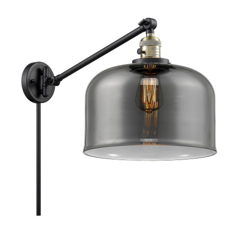 Bell - 1 Light - 12 inch - Black Antique Brass -Adjustable Swing Arm (3442|237-BAB-G73-L)