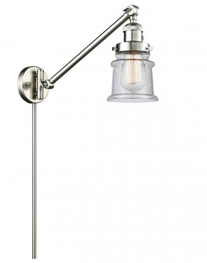 Canton - 1 Light - 8 inch - Brushed Satin Nickel -Adjustable Swing Arm (3442|237-SN-G184S)