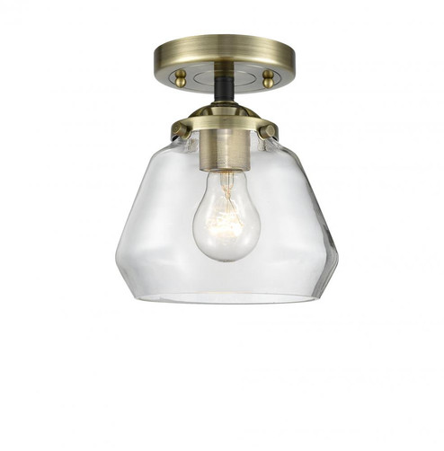 Fulton - 1 Light - 7 inch - Black Antique Brass - Semi-Flush Mount (3442|284-1C-BAB-G172-LED)