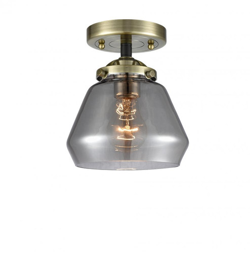 Fulton - 1 Light - 7 inch - Black Antique Brass - Semi-Flush Mount (3442|284-1C-BAB-G173)