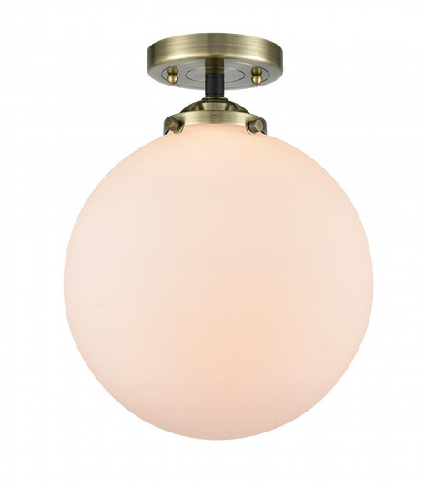 Beacon - 1 Light - 10 inch - Black Antique Brass - Semi-Flush Mount (3442|284-1C-BAB-G201-10)