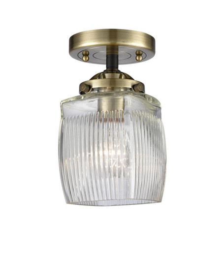 Colton - 1 Light - 6 inch - Black Antique Brass - Semi-Flush Mount (3442|284-1C-BAB-G302-LED)