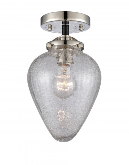 Geneseo - 1 Light - 7 inch - Black Polished Nickel - Semi-Flush Mount (3442|284-1C-BPN-G165-LED)