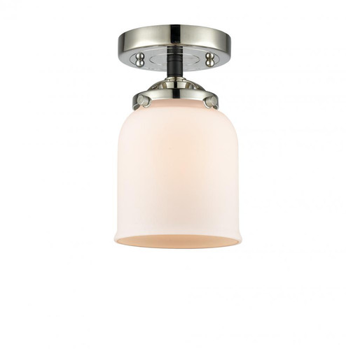 Bell - 1 Light - 5 inch - Black Polished Nickel - Semi-Flush Mount (3442|284-1C-BPN-G51)