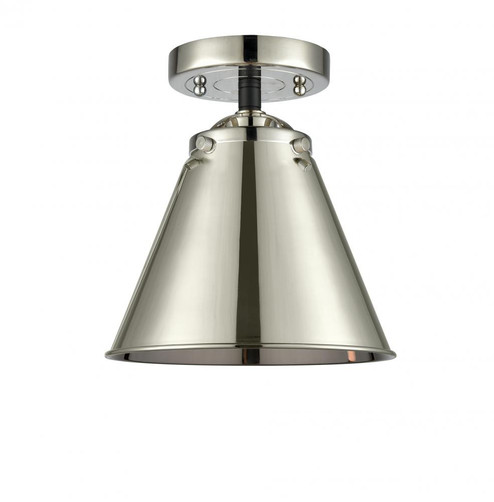 Appalachian - 1 Light - 8 inch - Black Polished Nickel - Semi-Flush Mount (3442|284-1C-BPN-M13-PN-LED)