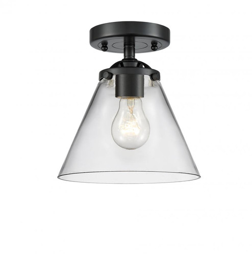 Cone - 1 Light - 8 inch - Oil Rubbed Bronze - Semi-Flush Mount (3442|284-1C-OB-G42)