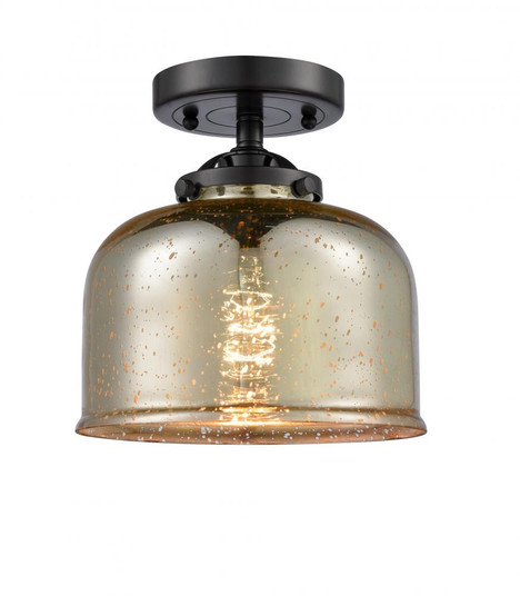 Bell - 1 Light - 8 inch - Oil Rubbed Bronze - Semi-Flush Mount (3442|284-1C-OB-G78)