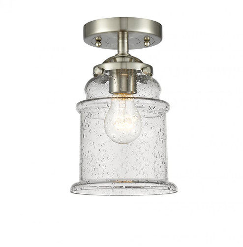 Canton - 1 Light - 6 inch - Brushed Satin Nickel - Semi-Flush Mount (3442|284-1C-SN-G184)