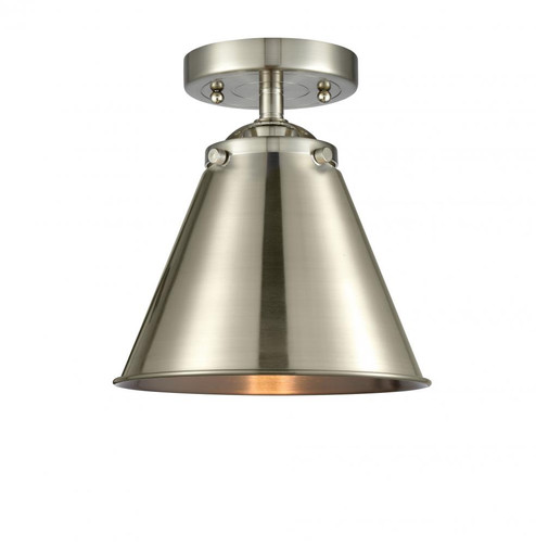 Appalachian - 1 Light - 8 inch - Brushed Satin Nickel - Semi-Flush Mount (3442|284-1C-SN-M13-SN)