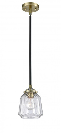 Chatham - 1 Light - 7 inch - Black Antique Brass - Stem hung - Mini Pendant (3442|284-1S-BAB-G142)