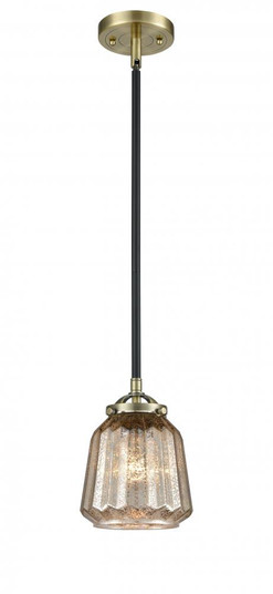 Chatham - 1 Light - 7 inch - Black Antique Brass - Stem hung - Mini Pendant (3442|284-1S-BAB-G146-LED)