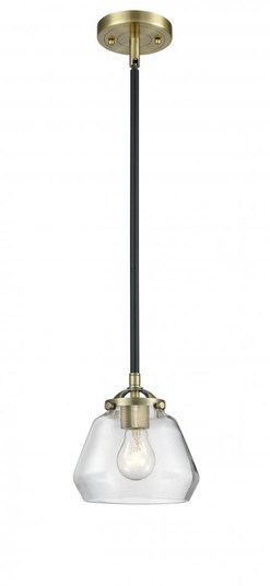 Fulton - 1 Light - 7 inch - Black Antique Brass - Stem hung - Mini Pendant (3442|284-1S-BAB-G172)
