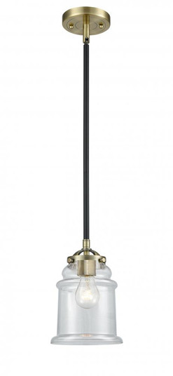 Canton - 1 Light - 6 inch - Black Antique Brass - Stem hung - Mini Pendant (3442|284-1S-BAB-G182-LED)