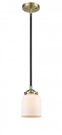 Bell - 1 Light - 5 inch - Black Antique Brass - Stem hung - Mini Pendant (3442|284-1S-BAB-G51-LED)