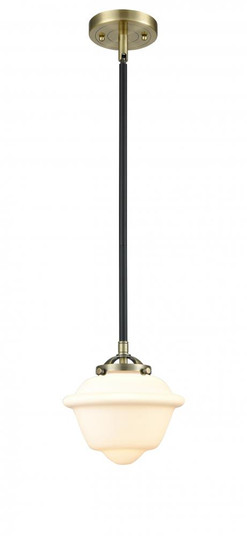 Oxford - 1 Light - 8 inch - Black Antique Brass - Stem hung - Mini Pendant (3442|284-1S-BAB-G531-LED)