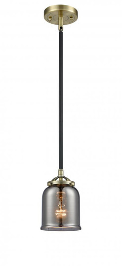 Bell - 1 Light - 5 inch - Black Antique Brass - Stem hung - Mini Pendant (3442|284-1S-BAB-G53-LED)
